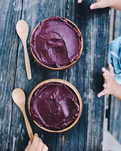 two acai bowls